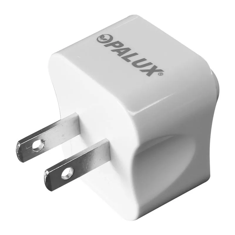 ADAPTADOR DE ENCHUFE OPALUX OP-603-A3 3 ESPIGAS A 2 PLANA, 10A 250V - OP-603-A3 - Vista 2
