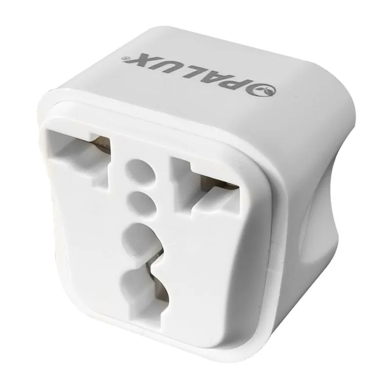 ADAPTADOR DE ENCHUFE OPALUX OP-603-A3 3 ESPIGAS A 2 PLANA, 10A 250V - OP-603-A3