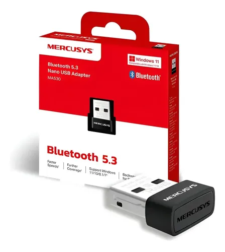 ADAPTADOR MERCUSYS MA530 USB NANO BLUETOOTH 5.4 (0852500054)