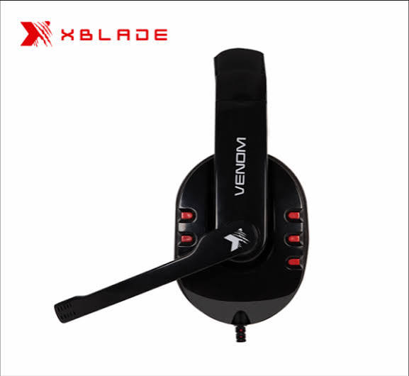 AUDIFONO GAMER XBLADE VENOM (GXB-HG8311) ESTEREO MICROFONO, COLOR NEGRO/ROJO GXB-HG8311