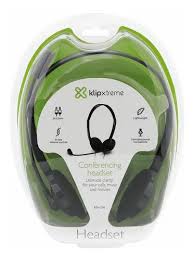 AUDIFONO KLIP XTREME KSH-270 CON MICROFONO PARA PC, DIADEMA AJUSTABLE, 3.5MM