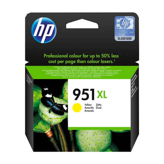 CARTUCHO DE TINTA ORIGINAL - HP - 951XL (CN048AL) - AMARILLO ALTO RENDIMIENTO (XL), APROX. 1500 PAGINAS, PARA HP OFFICEJET PRO