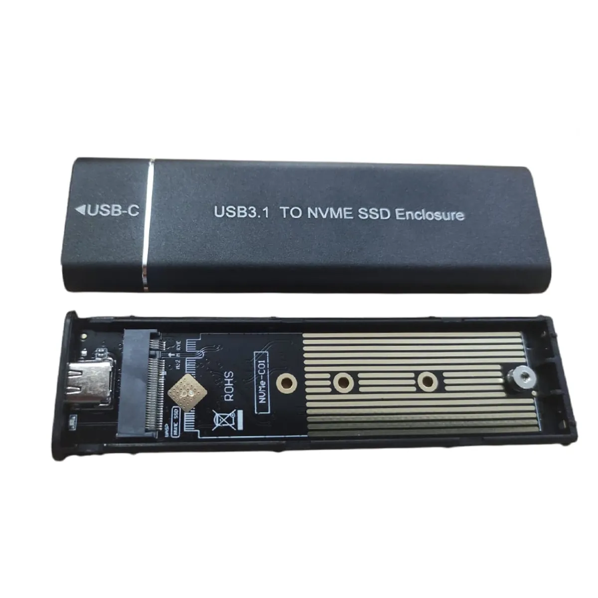 CASE M.2 A USB 3.1, VELOCIDAD 10 GBPS, CONVERSION DE SSD M.2 A UNIDAD EXTERNA - Vista 2