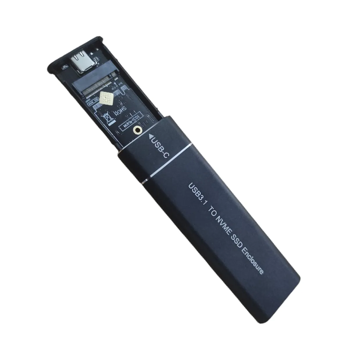 CASE M.2 A USB 3.1, VELOCIDAD 10 GBPS, CONVERSION DE SSD M.2 A UNIDAD EXTERNA - Vista 3