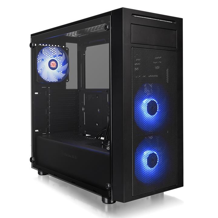 CASE - THERMALTAKE - VERSA J22 TG RGB - CASE CON ILUMINACION RGB, PANEL LATERAL DE VIDRIO TEMPLADO (TG), INCLUYE FUENTE DE PODER DE 600W, MODELO CA-3L5 - C