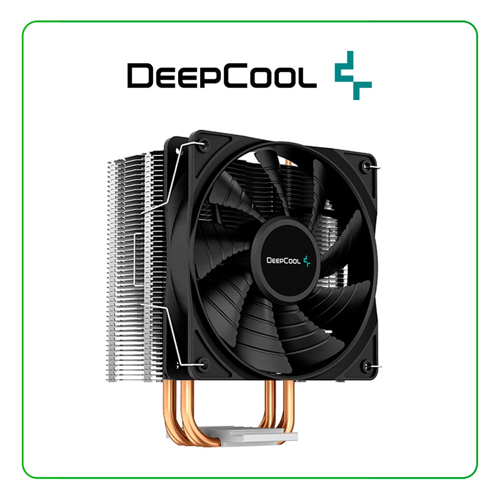 COOLER DE CPU - DEEPCOOL - GAMMAXX 400S (DP-MCH4-GMX400S) - DISIPADOR DE AIRE PARA PROCESADOR, COMPATIBLE CON SOCKETS AMD E INTEL, 4 HEATPIPES DE COBRE, VENTILADOR (INCOMPLETO Y DEFECTUOSO)