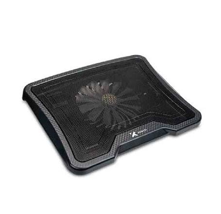 COOLER PARA LAPTOP - XTECH - XTA150 - DE 14 PULGADAS, VENTILADOR DE 160MM, CABLE USB CON 2 PUERTOS USB EXTRA, COLOR NEGRO