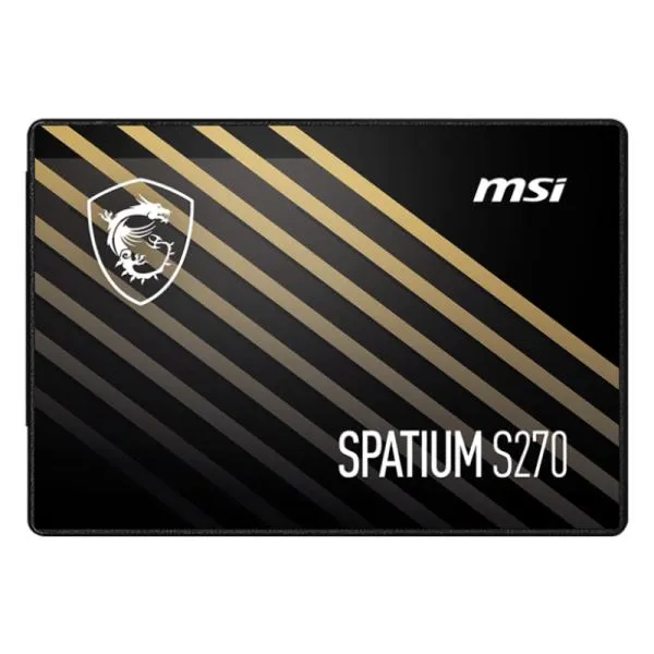 DISCO SOLIDO - MSI - SPATIUM S270 - SSD SATA 2.5", CAPACIDAD 960GB, VELOCIDAD LECTURA/ESCRITURA HASTA 560/510 MB/S - SIN N/P