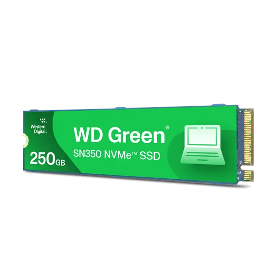 DISCO SOLIDO NVME WESTERN DIGITAL GREEN SN350 250GB SSD M.2 2280 NVME PCIE, (WDS250G2G0C-00CDH0)