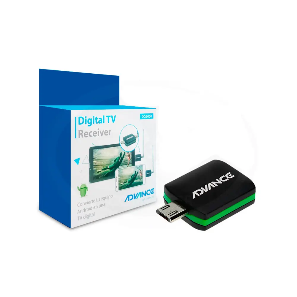 ELECTRÓNICO - ADAPTADOR DE TV DIGITAL - ADVANCE - DG5050 - USB MINI TV CON ANTENA DIGITAL, SINTONIZADOR DVB-T, PARA PC - DG5050