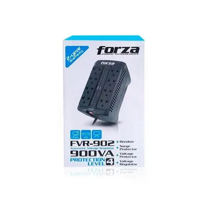 ESTABILIZADOR DE VOLTAJE - FORZA - 900VA FVR-902 - ESTABILIZADOR 900VA (450W), 220V, 8 TOMAS, PROTECCION CONTRA SOBRETENSIONES