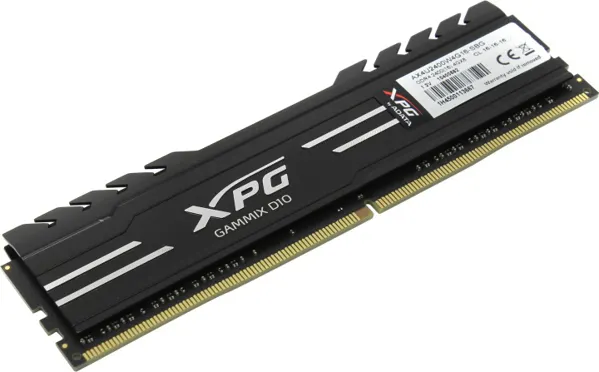 MEMORIA RAM - ADATA - XPG AX4U2400W4G16-SBG - 4GB DDR4-2400MHZ, DIMM, CON DISIPADOR, CL16, 1.2V, DISEÑO NEGRO - AX4U2400W4G16-SBG