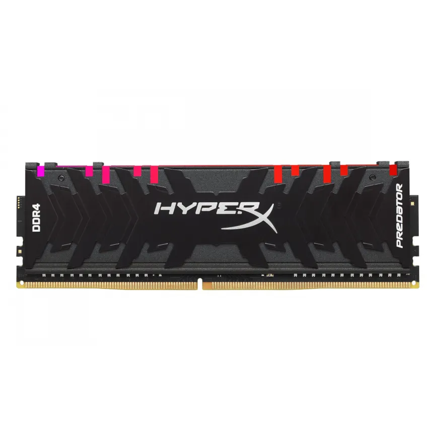 MEMORIA RAM - KINGSTON - HYPERX PREDATOR RGB HX432C16PB3A/16 - 16GB DDR4-3200MHZ, UDIMM, CL16, 1.35V, ILUMINACIÓN RGB, XMP, NEGRO - HX432C16PB3A/16
