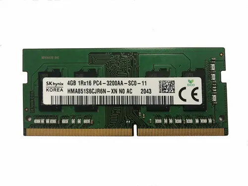 MEMORIA RAM - SK HYNIX - HMA851S6DJR6N-XN - 4GB DDR4-3200MHZ, SODIMM, PC4-25600, CL22, 1.2V, PARA LAPTOP, NON-ECC - HMA851S6DJR6N-XN