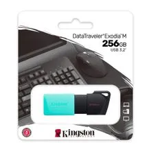 MEMORIA USB KINGSTON NEGRO/MENTA DATATRAVELER EXODIA DTXM/256GB - MEMORIA USB 256GB, USB 3.2 GEN 1, COLOR AZUL - DTXM/256GB