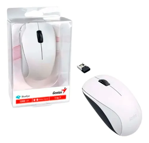 MOUSE GENIUS NX-7000 INALAMBRICO 1,000 DPI, BLUETOOTH WHITE (31030027401)