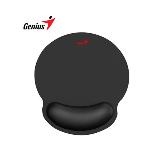 MOUSE PAD GENIUS - CON ALMOHADILLA DE GEL, SUPERFICIE TELA, COLOR NEGRO, ERGONOMICA - G-WMP 100