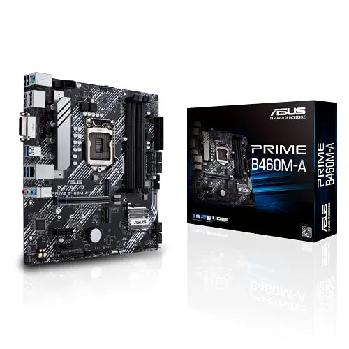 PLACA MADRE - ASUS - PRIME B460M-A - PLACA BASE MICRO-ATX, CHIPSET INTEL B460, SOCKET LGA1200, DDR4, USB 3.2 GEN1 - 90MB13E0-M0EAY0