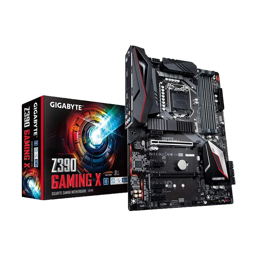 PLACA MADRE - GIGABYTE - Z390 GAMING X - PLACA BASE ATX, CHIPSE INTEL Z390, SOCKET LGA1151, DDR4, RGB, PCIE 3.0, USB 3.1 GEN2 - Z390 GAMING X