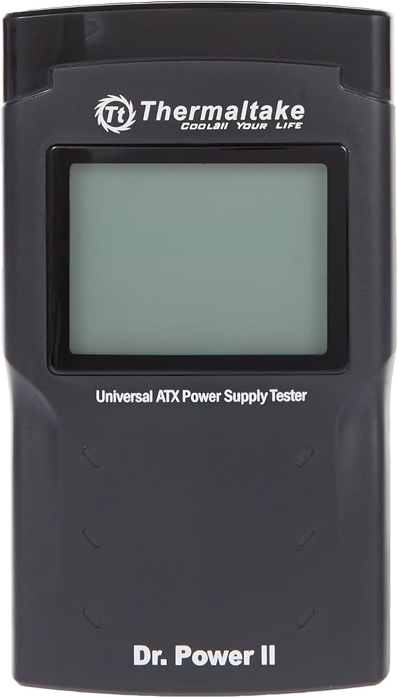 PROBADOR DE FUENTES - THERMALTAKE - DR. POWER II - PROBADOR DE FUENTES DE ALIMENTACION CON PANTALLA LCD, PRUEBA VOLTAJES DE RAIL 3.3V, 5V, 12V,