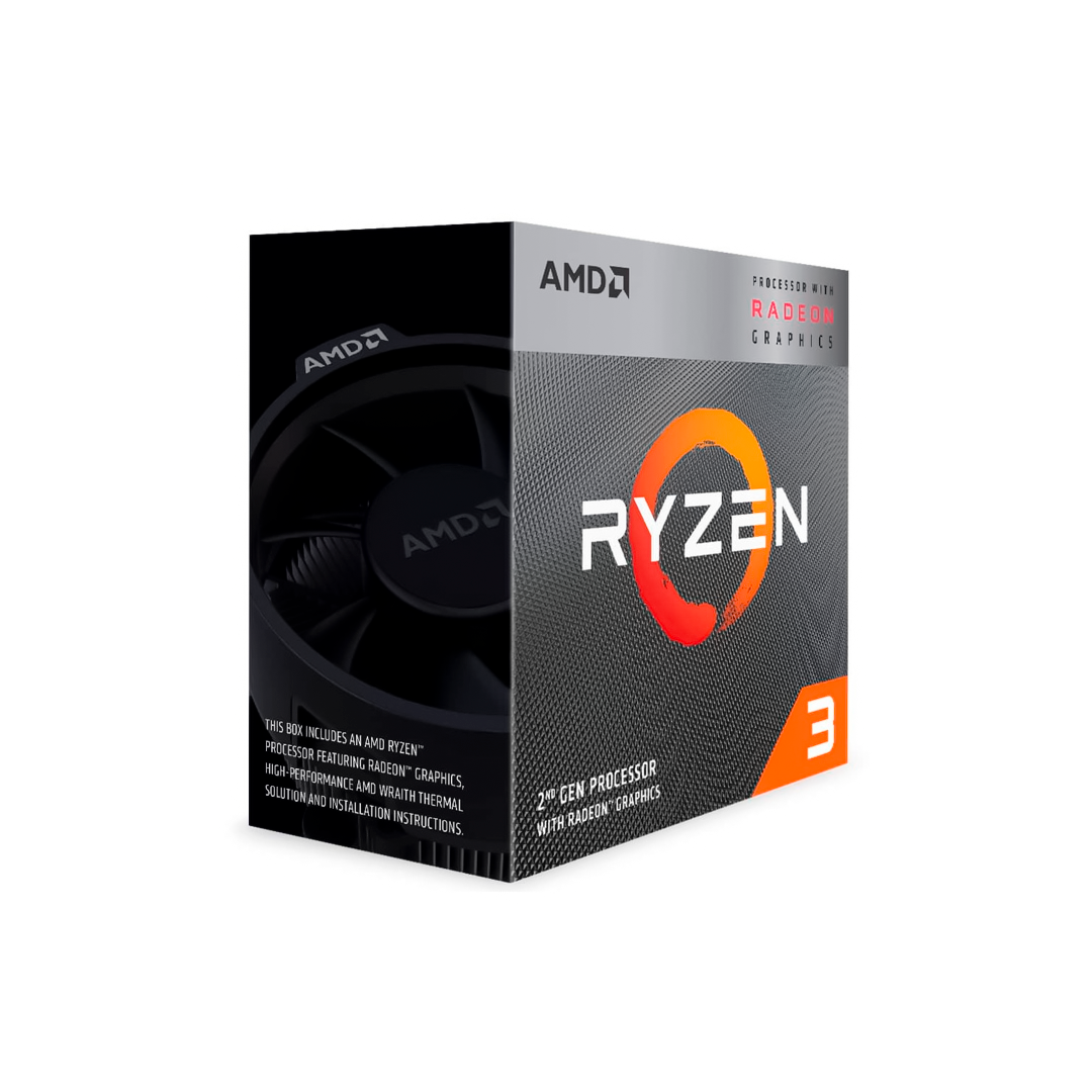 PROCESADOR AMD RYZEN 3 3200G, 3.60GHZ, 4MB L3, 4 CORE, AM4, 14NM, 65 W. (YD3200C5FHBOX)