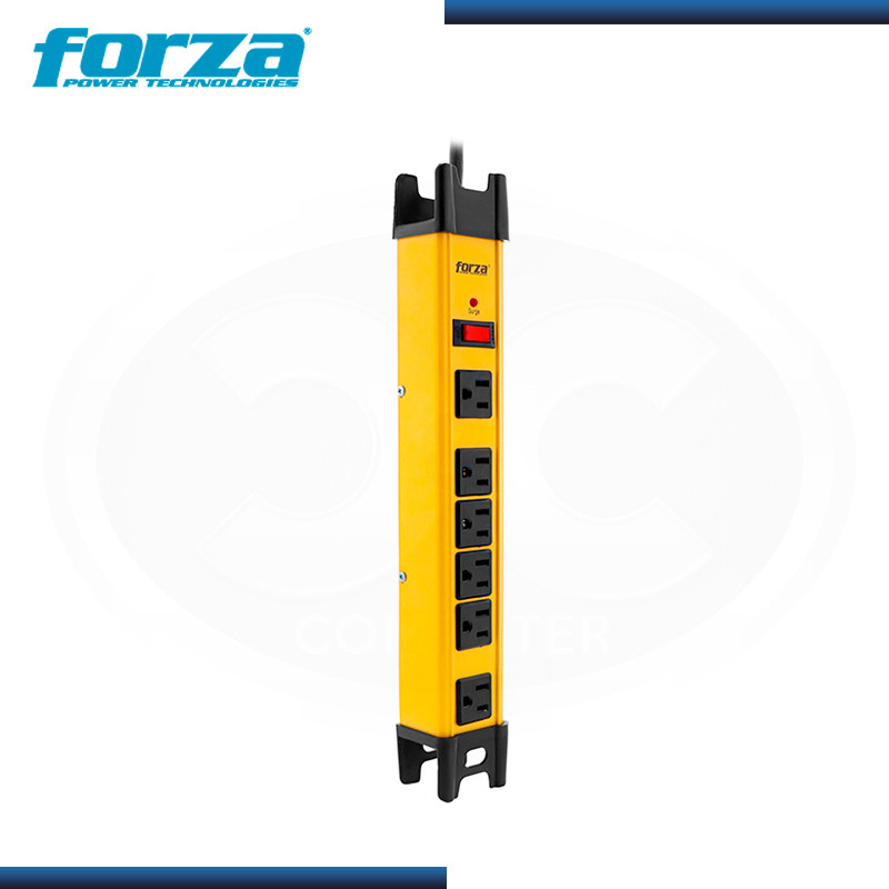 SUPRESOR DE PICOS - FORZA - FPS-005B - 6 TOMACORRIENTES, PROTECCION CONTRA SOBRETENSIONES - FPS-005B