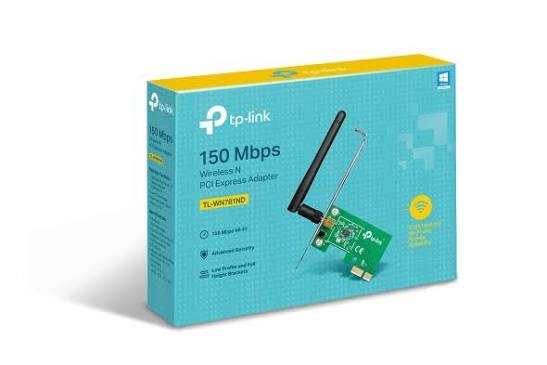 TARJETA INALAMBRICA - TP-LINK - TL-WN781ND - PCI-EXPRESS WIRELESS N 150, 150 MBPS, BANDA 2.4GHZ, ANTENA INTERNA BAJA PERFIL - TL-WN781ND