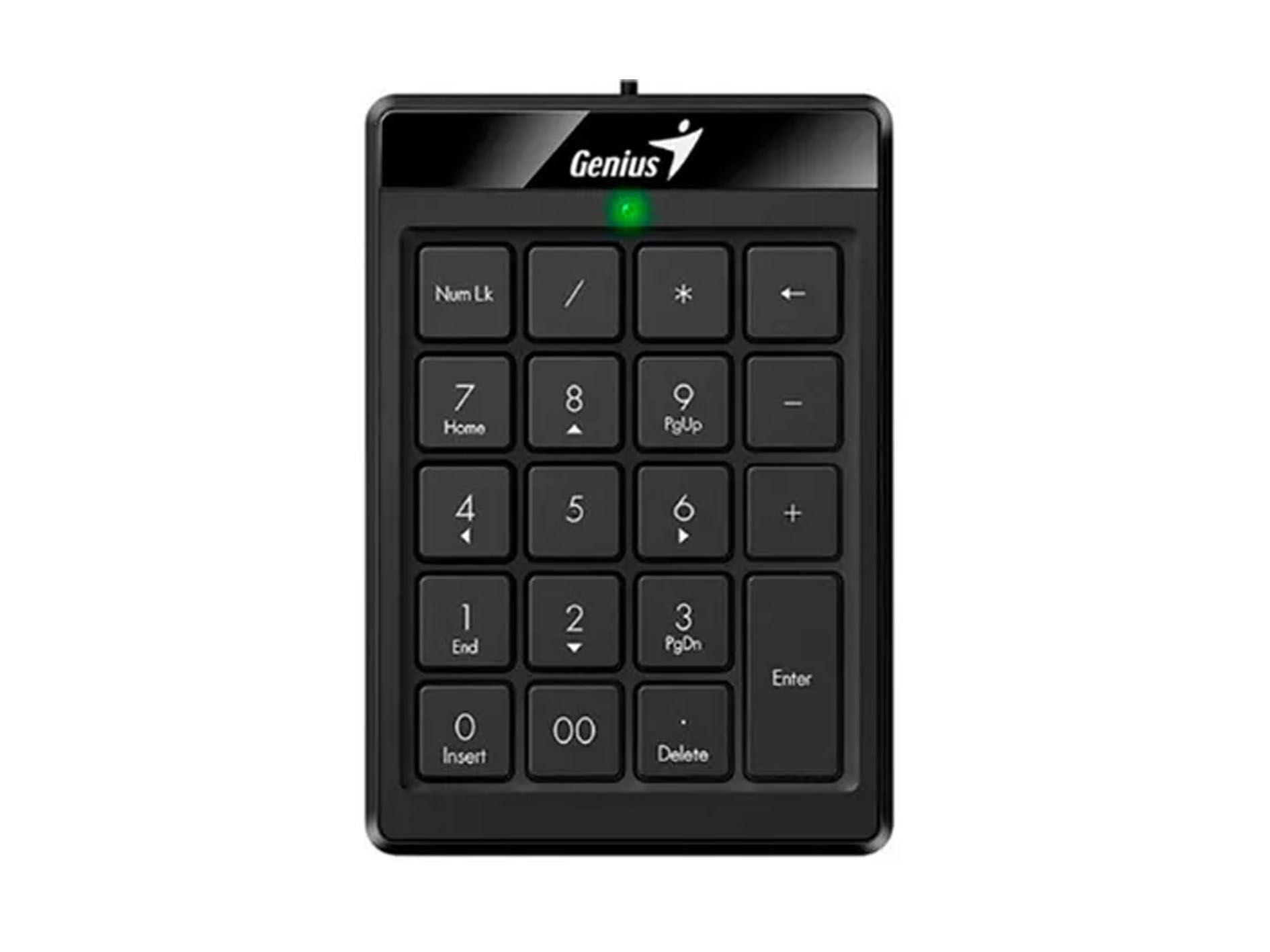 TECLADO NUMERICO - GENIUS - NUMPAD 110 - USB COMPACTO, 19 TECLAS,INCLINACION AJUSTABLE, PLUG AND PLAY, COLOR NEGRO - Vista 2