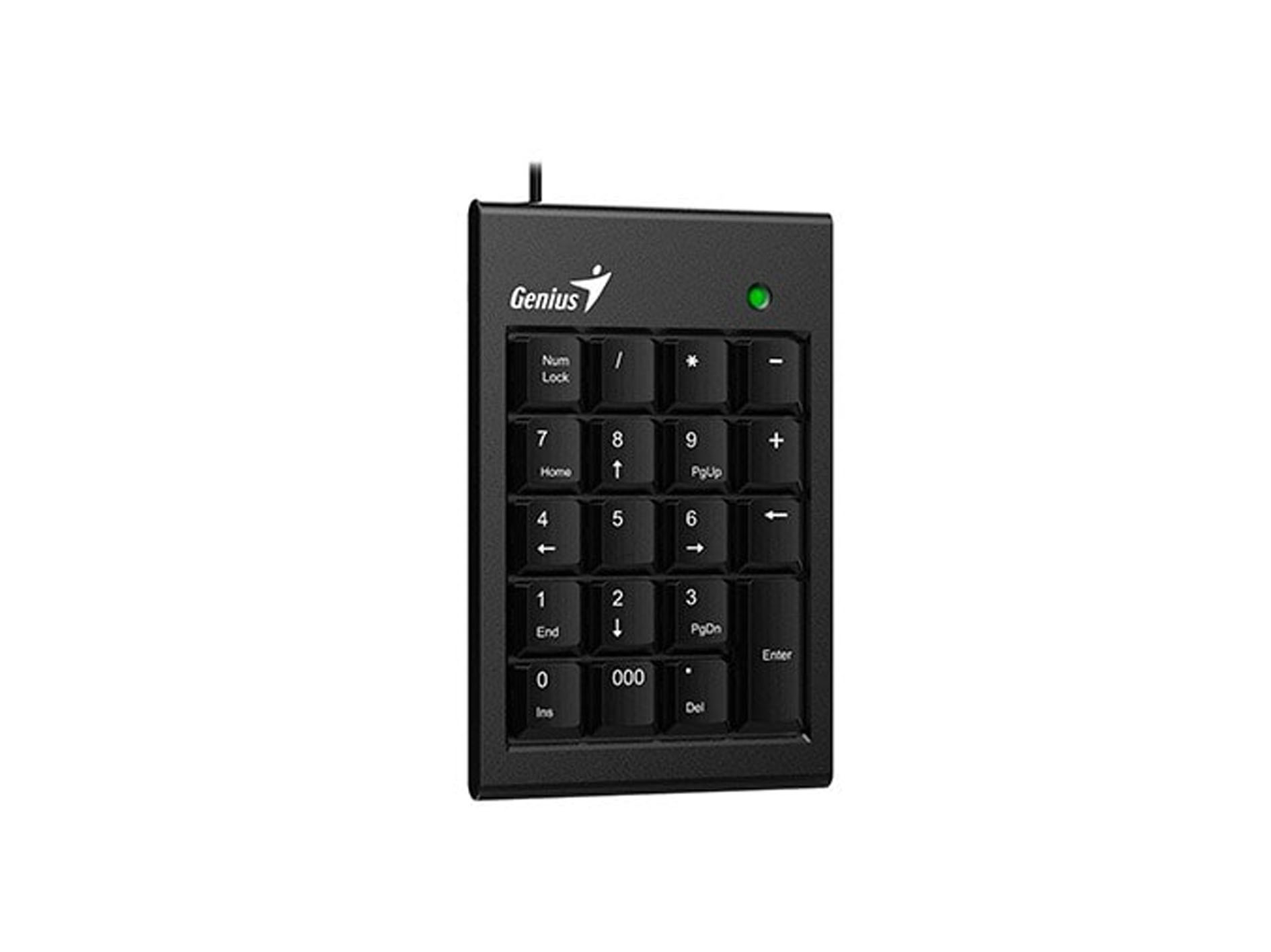 TECLADO NUMERICO - GENIUS - NUMPAD 110 - USB COMPACTO, 19 TECLAS,INCLINACION AJUSTABLE, PLUG AND PLAY, COLOR NEGRO - Vista 4