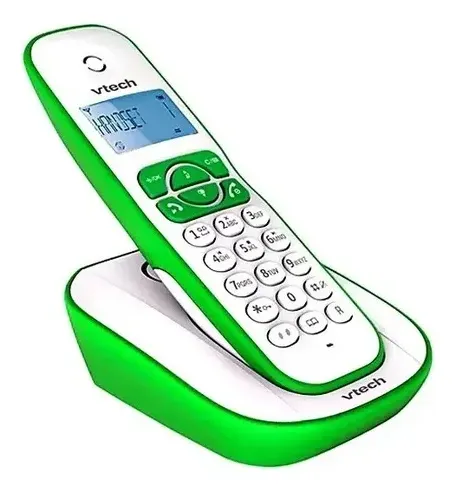 TELEFONO INALAMBRICO DIGITAL VTECH - VT220V-CE, IDENTIFICADOR DE LL AMADAS, ALTAVOZ,PANTALLA ILUMINADA COLOR VERDE