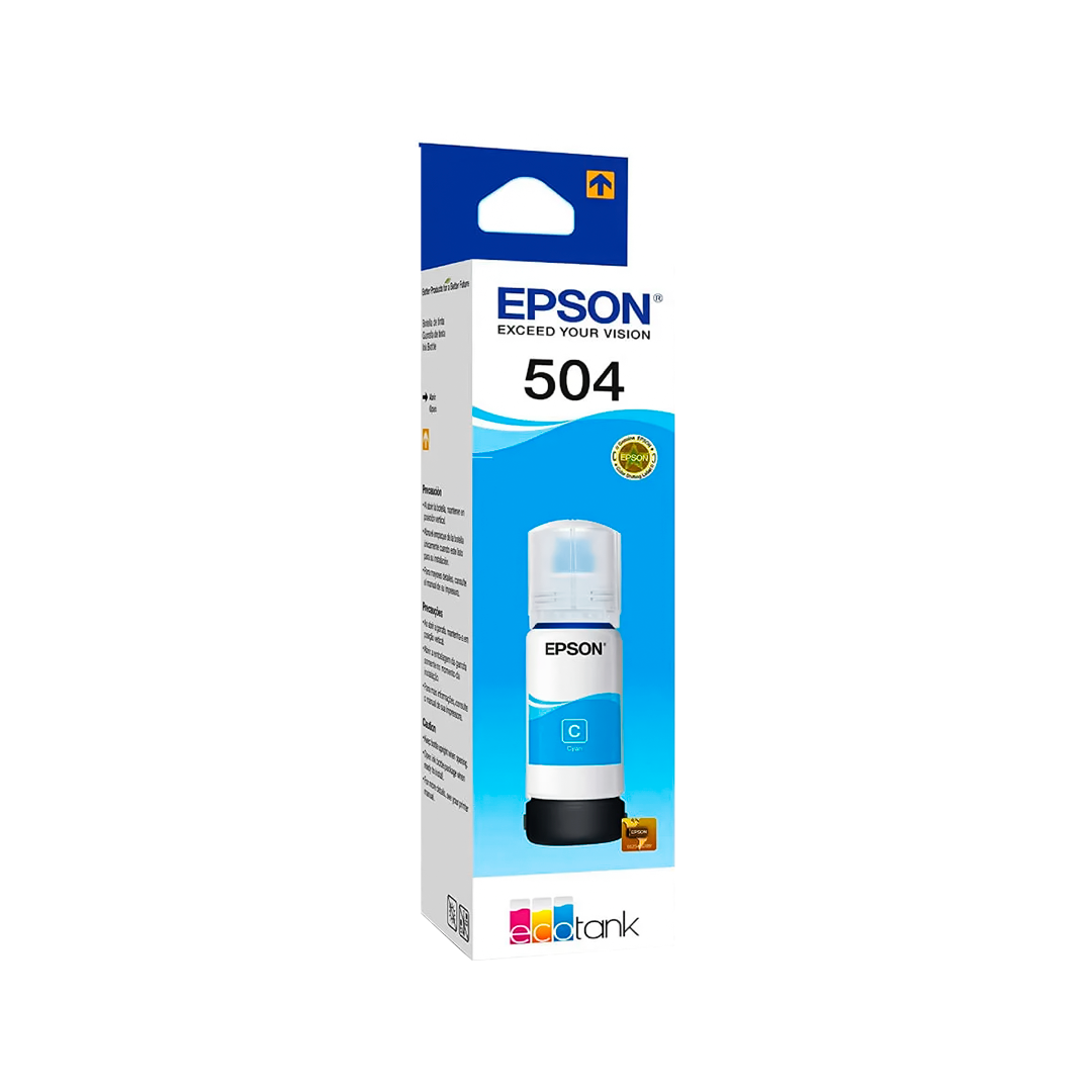 TINTA DE IMPRESION PARA EPSON 504 CIAN