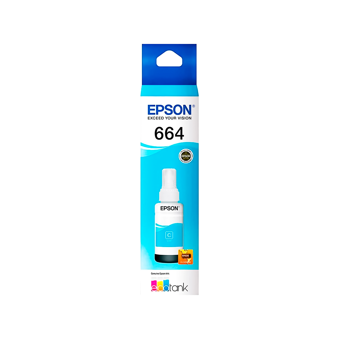 TINTA DE IMPRESION PARA EPSON 664 COLOR CYAN